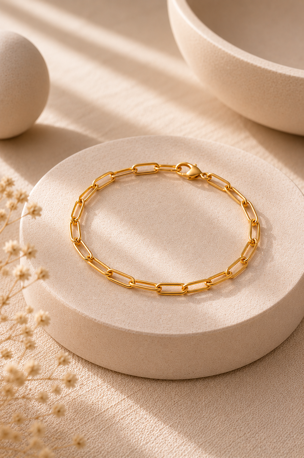 Golden Link Chain Bracelet